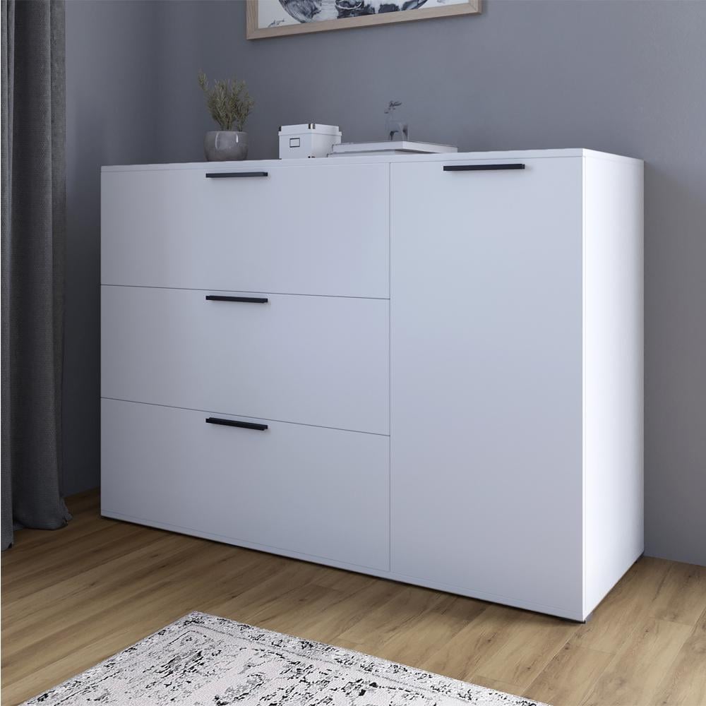 Комод Lion Краш з трьома висувними шухлядами та закритими полицями Німфея альба (000-000-2245) Комод Lion Краш з трьома висувними шухлядами та закритими полицями Німфея альба (000-000-2245)