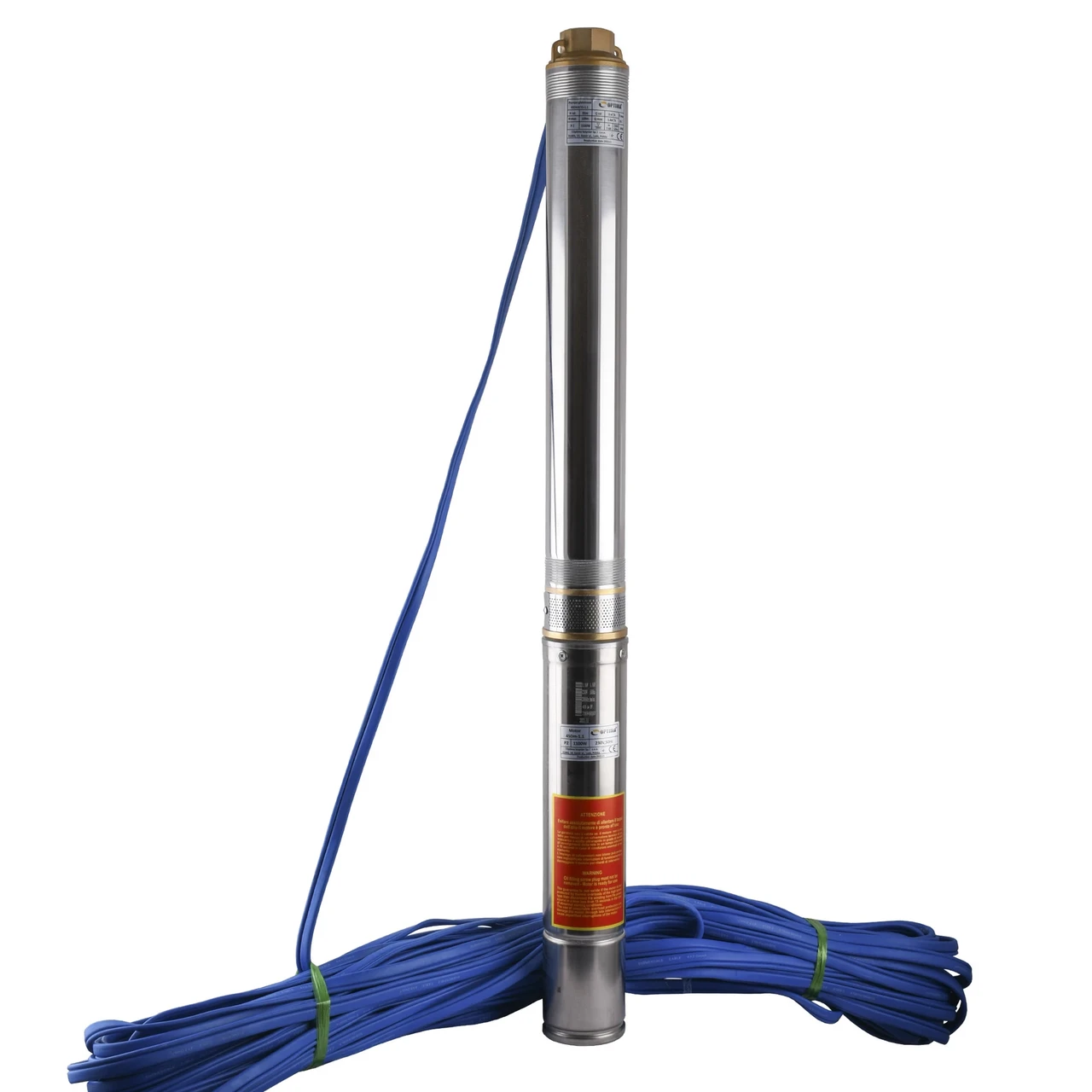 Насос свердловинний Optima 4SDm3/15 з підвищеною стійкістю до піску 1,1 кВт 109 м з пультом та кабелем 60 м (24209659)