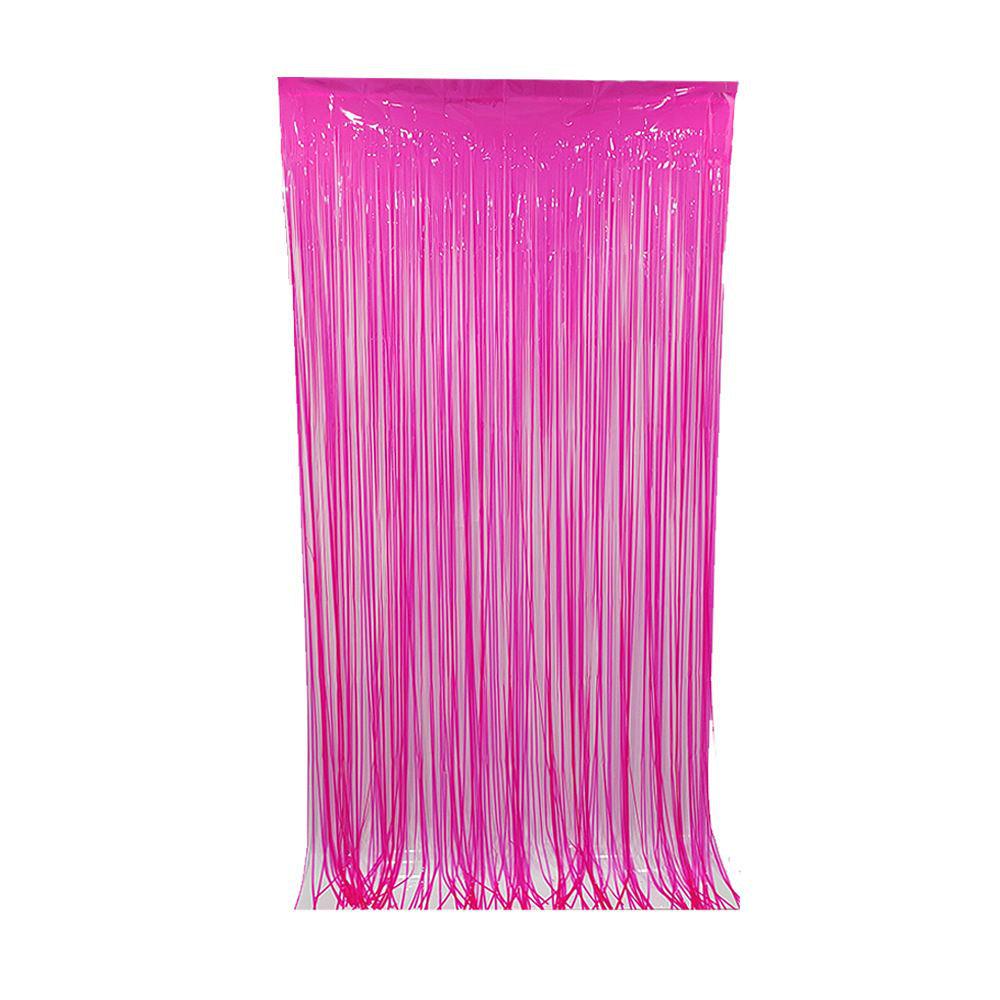 Дощик для фотозони флуоресцентний неоновий 2x1 м Малиновий (715317)