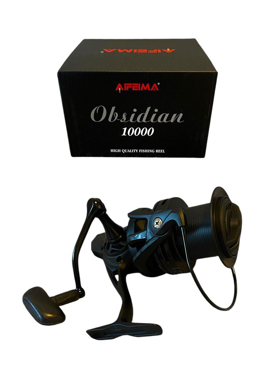 Катушка карповая Feima Obsidian 10000 суперсильная 6+1 подшипник передний фрикцион 12 кг (209890858) - фото 3 Катушка карповая Feima Obsidian 10000 суперсильная 6+1 подшипник передний фрикцион 12 кг (209890858) - фото 3