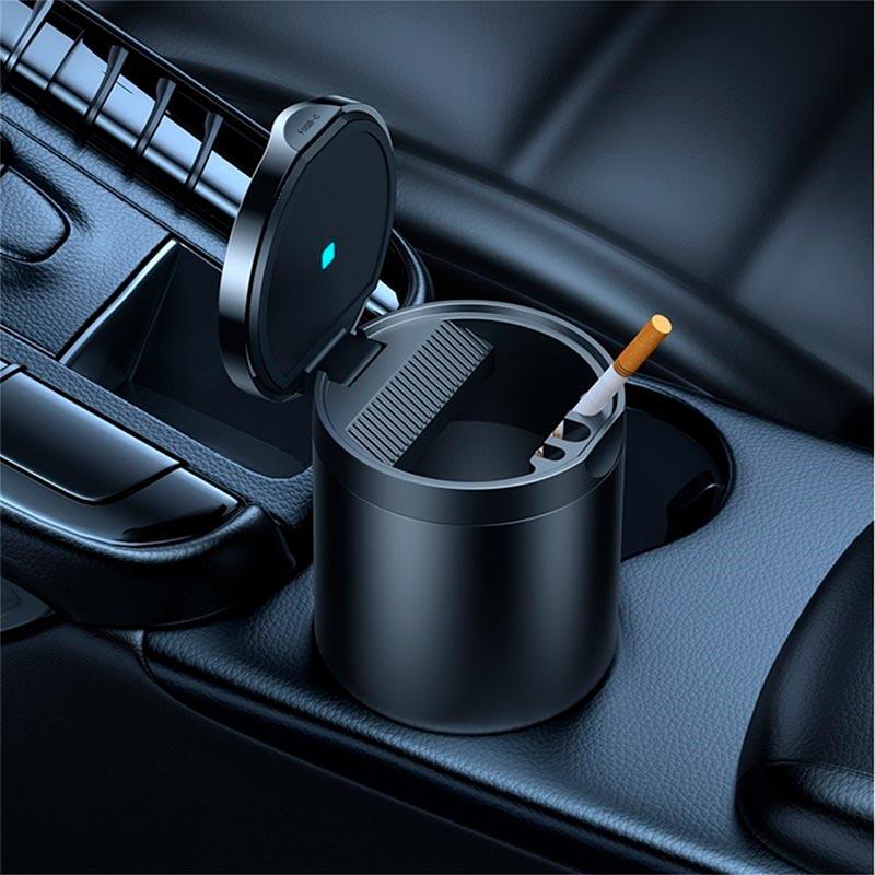 Попільничка автомобільна BASEUS Premium 2 Series Car Ashtray Чорний (C20464700111-00) - фото 8