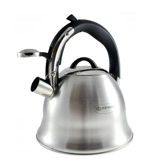 Чайник зі свистком для індукційної плити Edenberg EB-1977 з нержавіючої сталі 3 л (2530556628) - фото 8 Чайник зі свистком для індукційної плити Edenberg EB-1977 з нержавіючої сталі 3 л (2530556628) - фото 8