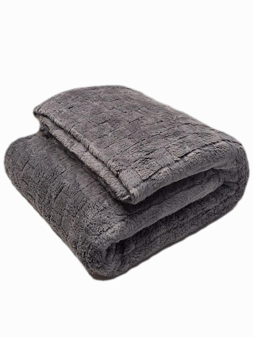 Плед флисовый полуторный Colorful Home Мозаика 150x200 см Серый (1268) - фото 2 Плед флисовый полуторный Colorful Home Мозаика 150x200 см Серый (1268) - фото 2