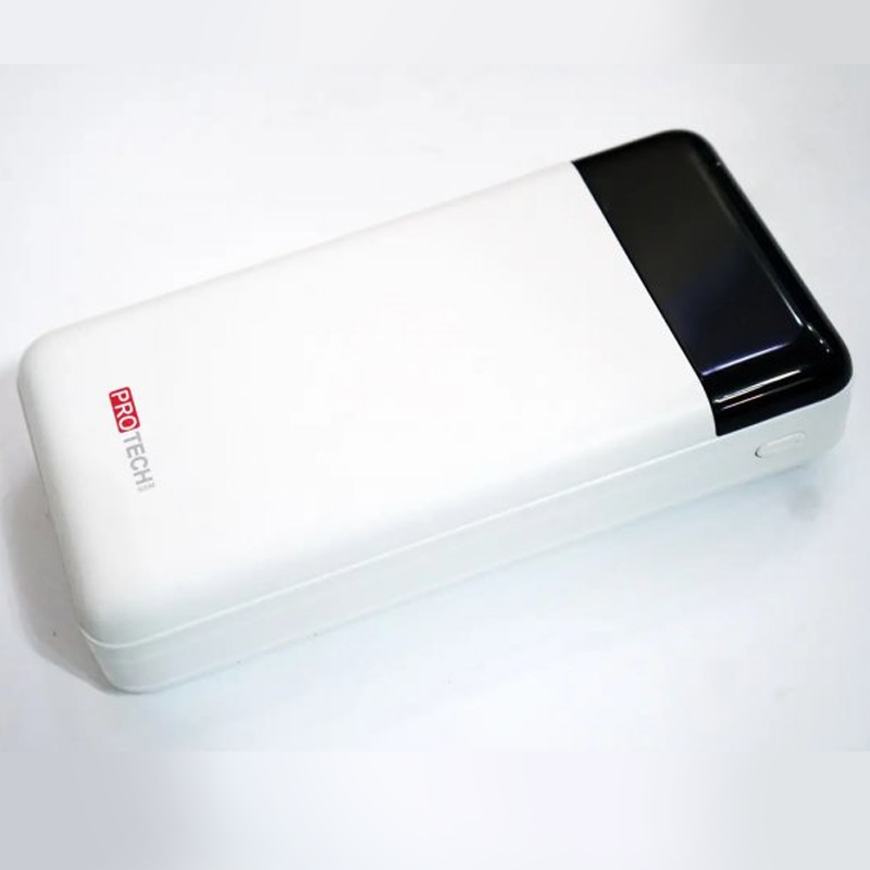 Повербанк Protech B06 с экраном фонарем и встроенными кабелями 30000 mAh (bcbfb19e)