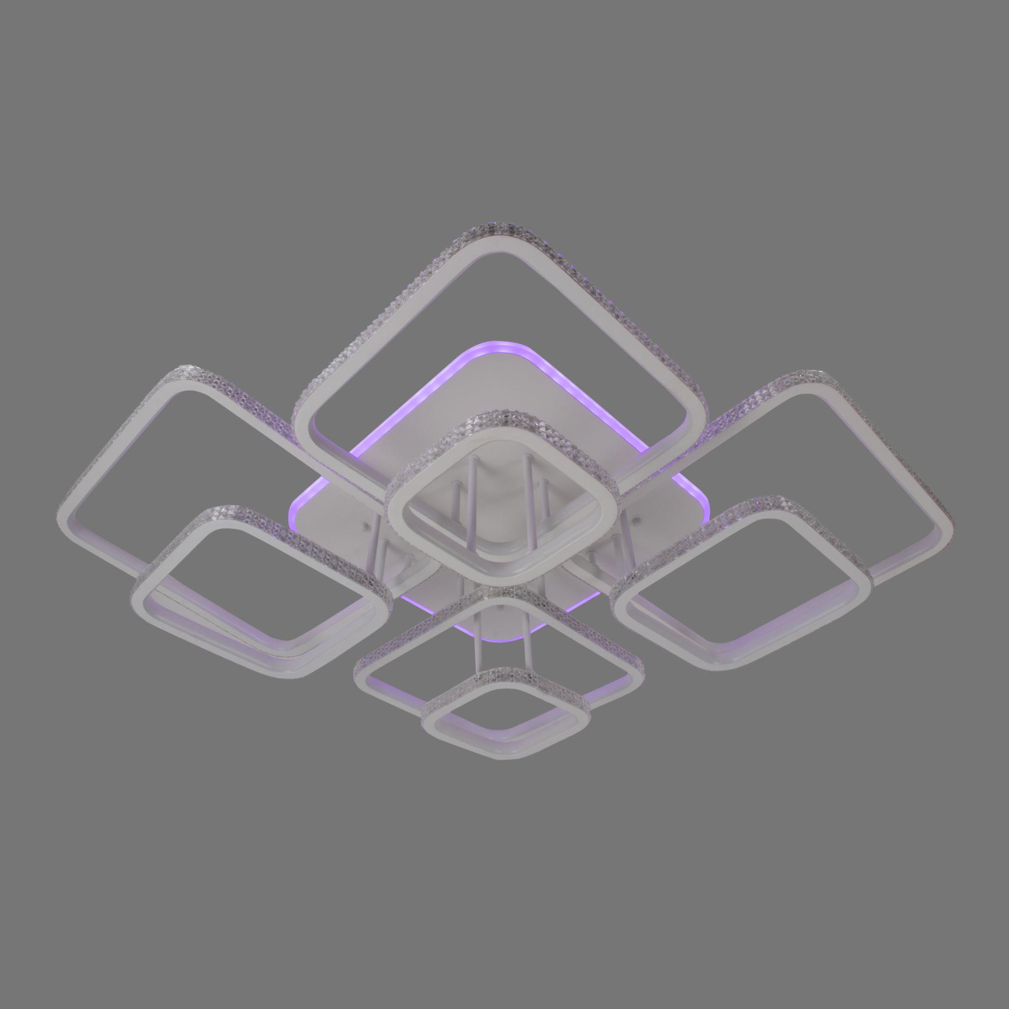 Люстра светодиодная DK5868B/8 WH RGB 552W+14W на 8 плафонов (000035873) - фото 6 Люстра светодиодная DK5868B/8 WH RGB 552W+14W на 8 плафонов (000035873) - фото 6