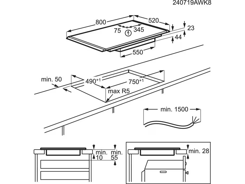 Варильна поверхня індукційна AEG NIK85M00AZ - фото 2