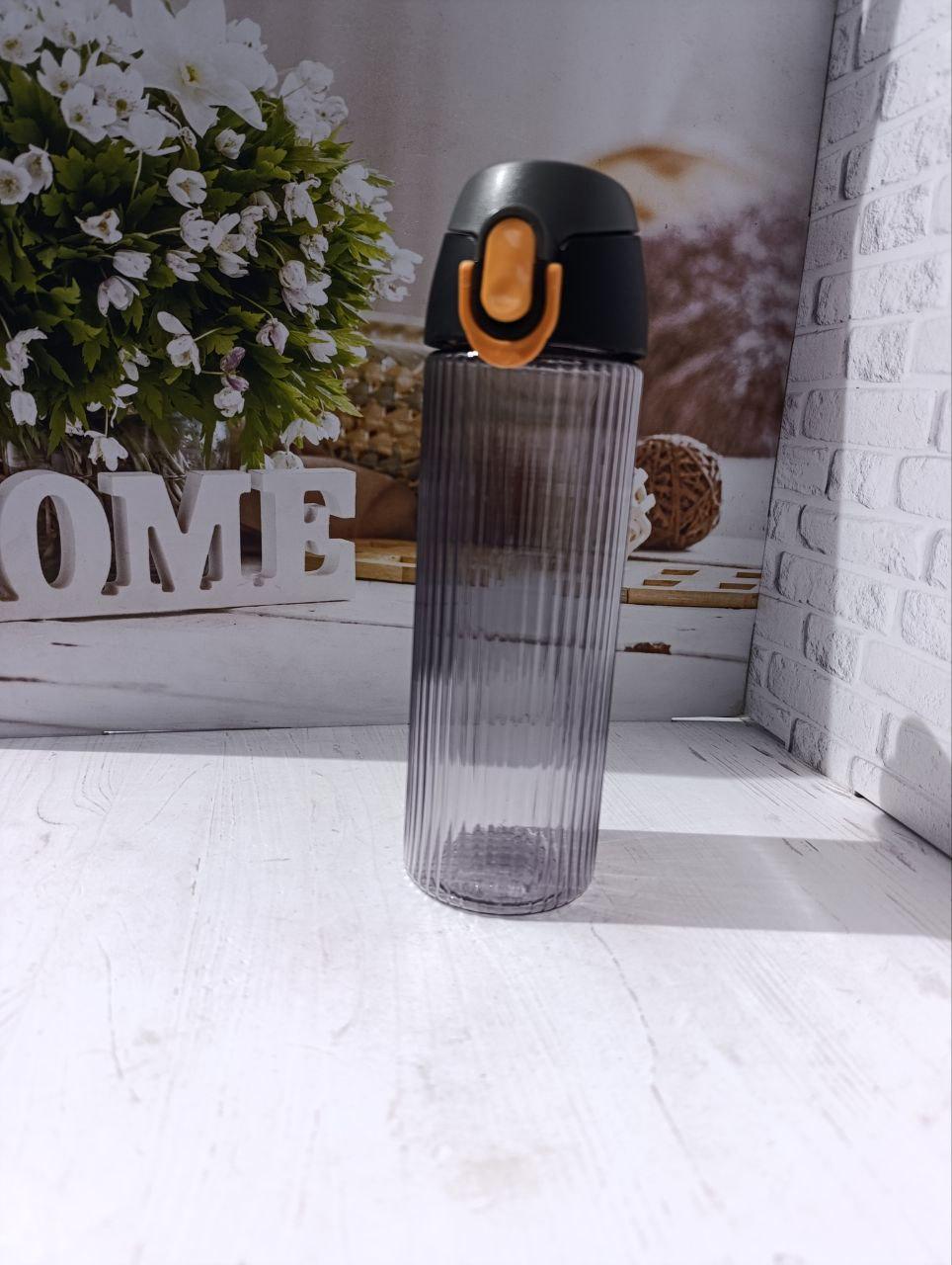 Бутылка для воды Herevin Water Bottle пластиковая 750 мл Серый (161682-802)
