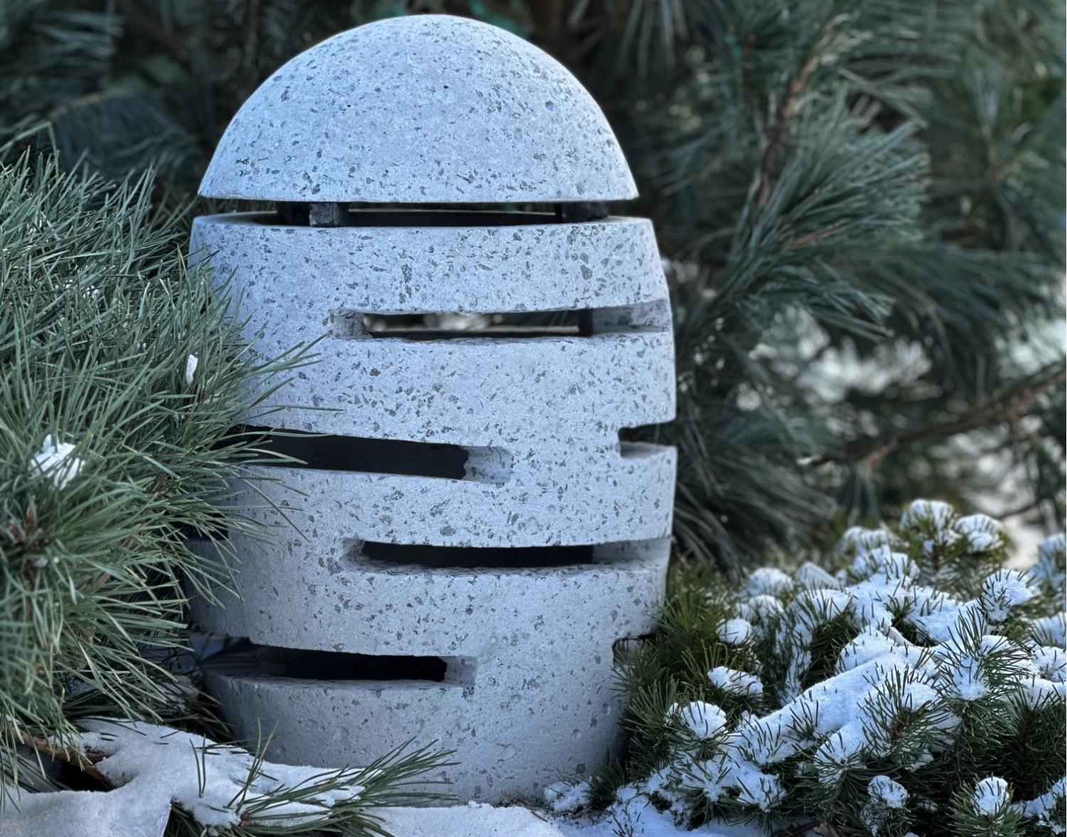 Светильник уличный из бетона терраццо ручной работы (RS-7) Светильник уличный из бетона терраццо ручной работы (RS-7)