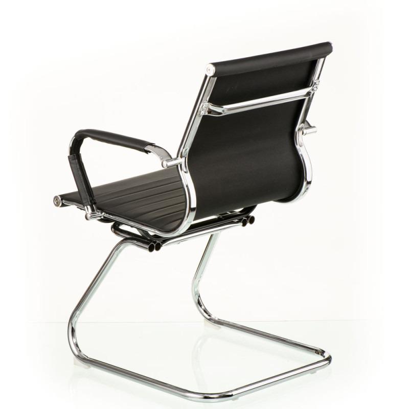 Конференц-крісло офісне Solano 2 office artleather на полозах Black - фото 4