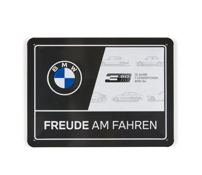 Знак металевий BMW FREUDE AM FAHREN (80235B81118)