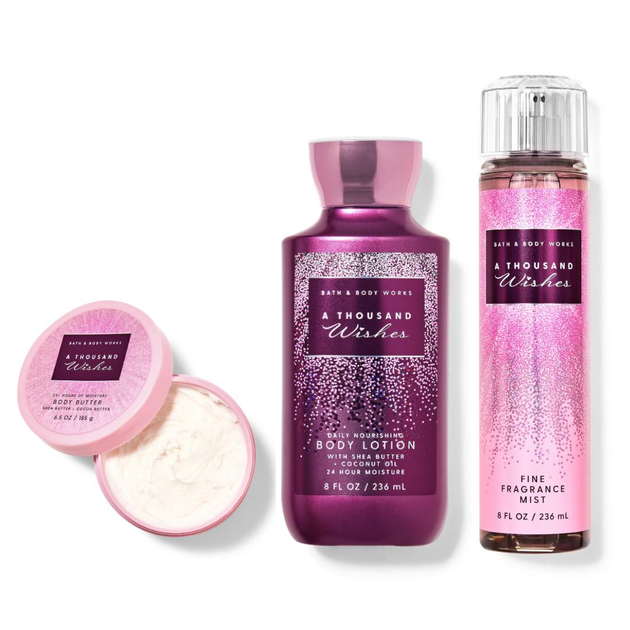 Набір косметики Bath & Body Works A Thousand Wishes спрей/лосьйон/баттер (486689129)