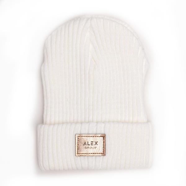 Шапка дитяча для дівчаток Джойс DV305 без підкладки 46-50 см Білий