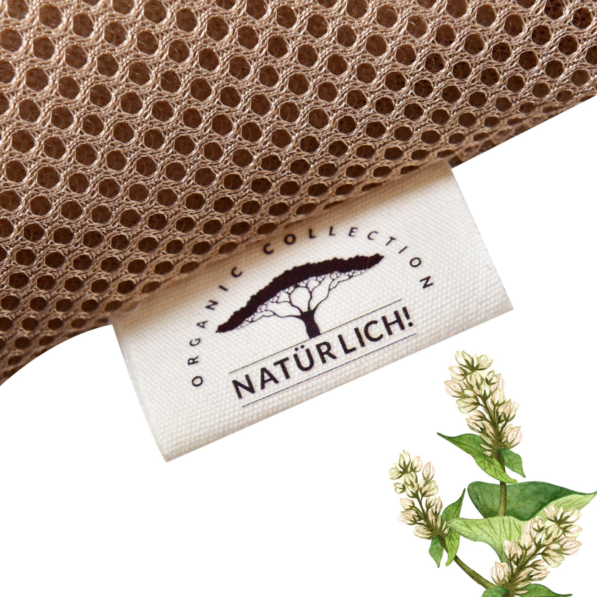 Подушка ортопедична з наволочкою IDEIA Гречаний Комфорт 50х70 см з валиком - фото 7