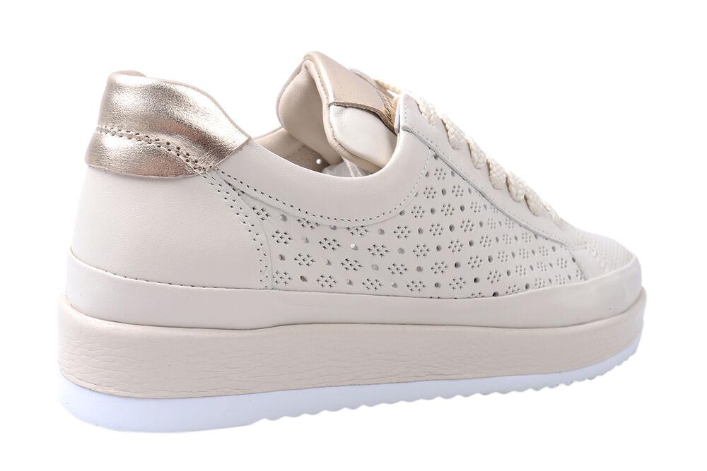 Кеди жіночі Alpino зі шкіри на низькому ходу на шнурівці р. 36 Молочний (315-21LTCP) - фото 4