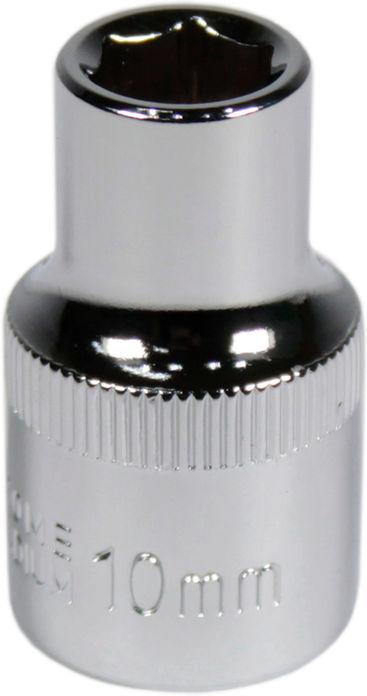 Головка торцевая низкая шестигранная Intertool 1/2 10 мм Хром ванадиум (ET-0010)