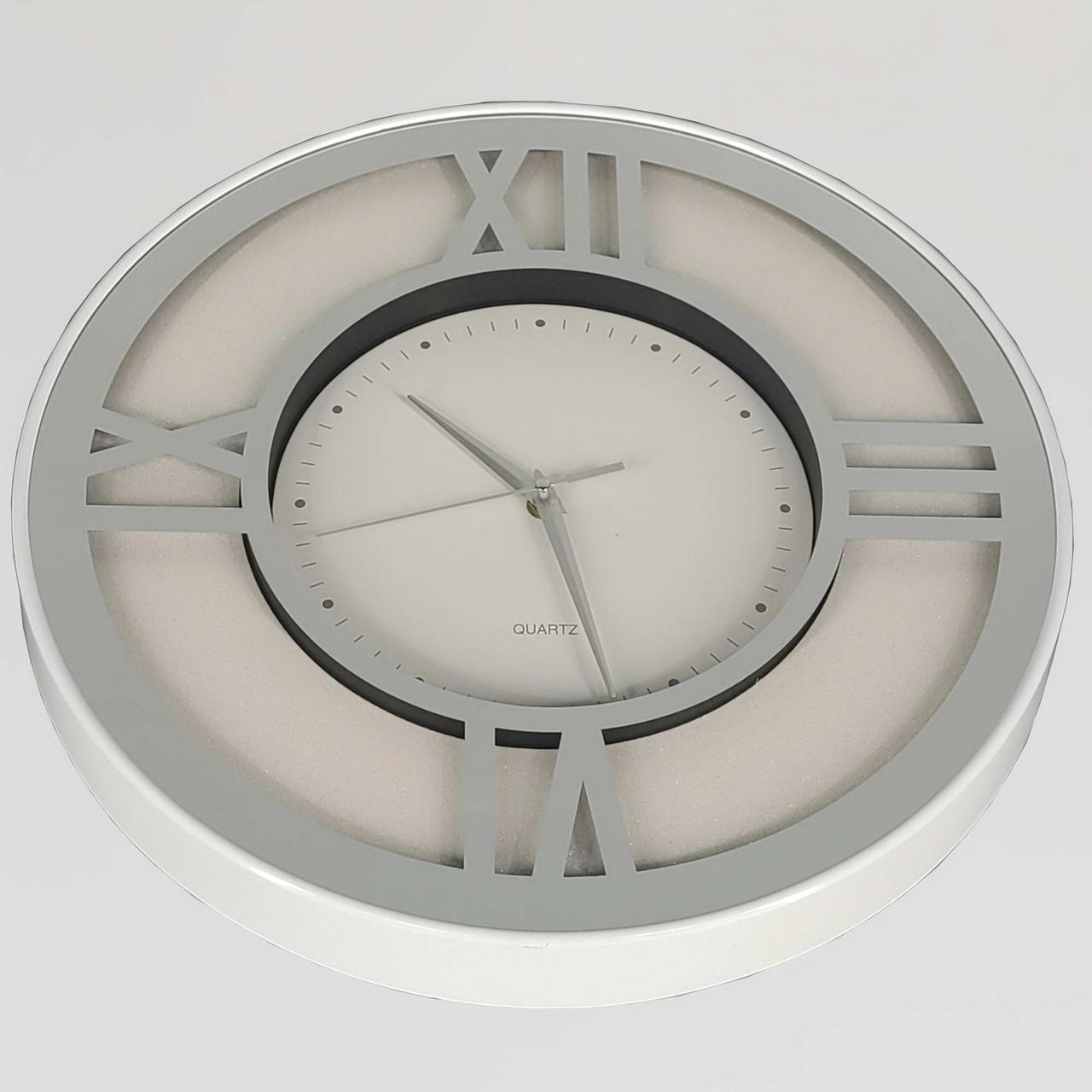 Часы настенные зеркальные OV-0107 с блестками бесшумные 40,7 см (2861667002)