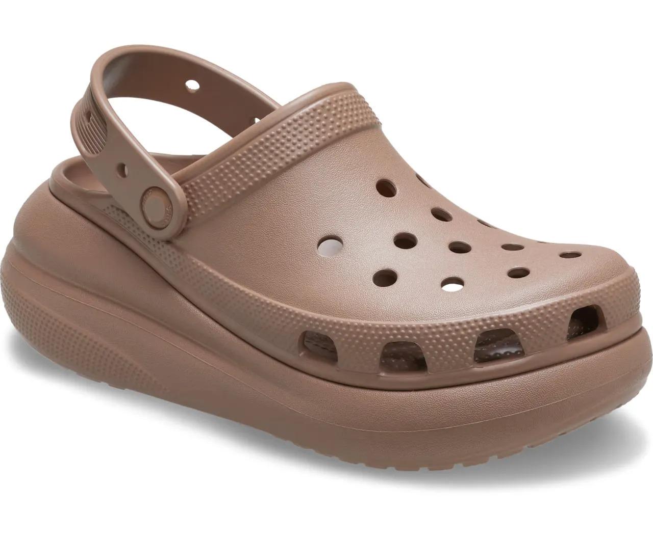 Сабо женские Crocs Classic Crush Clog M8W10 р. 41/42 26 см Latte (207521) - фото 2