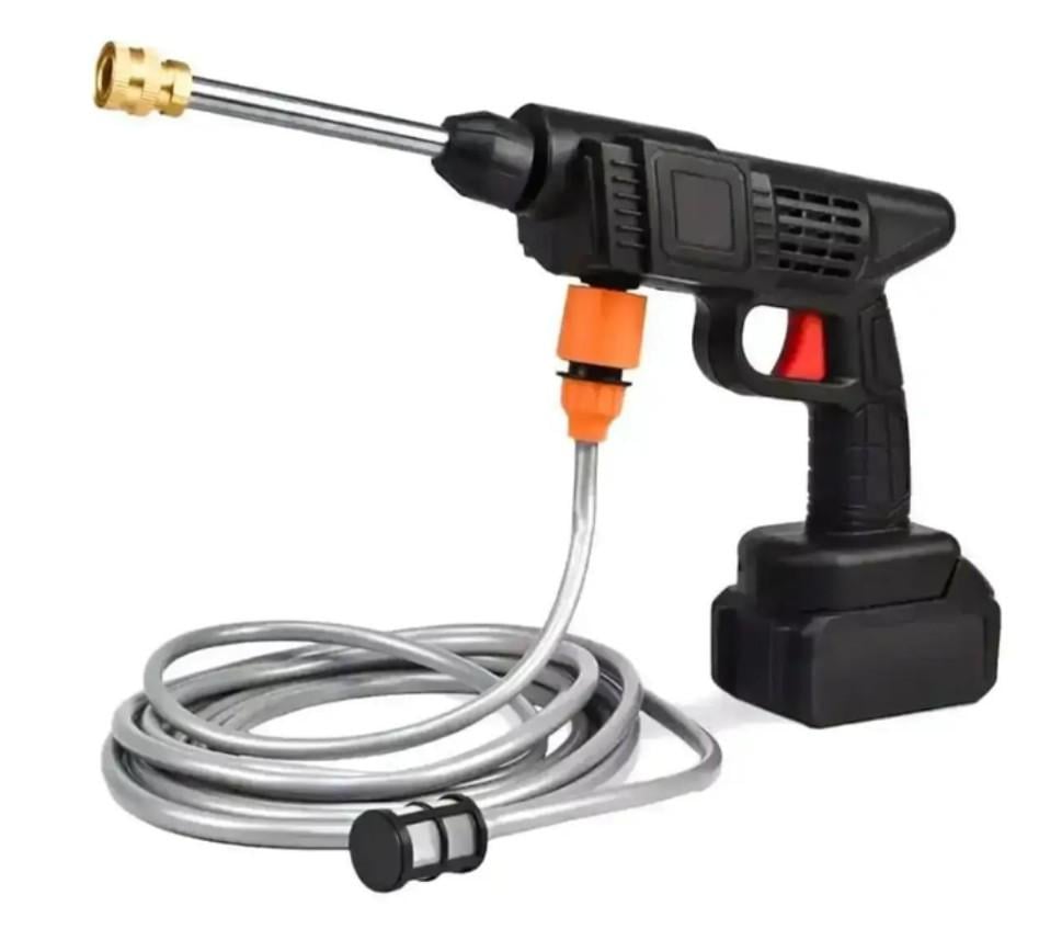 Мойка высокого давления аккумуляторная Cleaning Gun 48V с кейсом 1000W Черный (101)