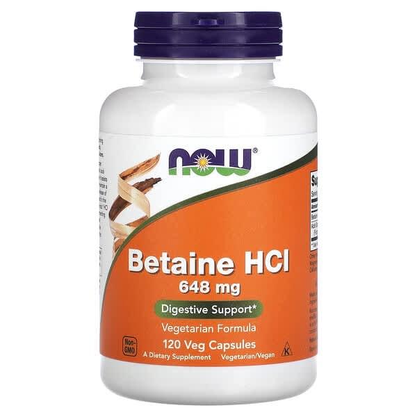 Комплекс для травлення Now Foods Betaine HCl 120 кап. (1300)