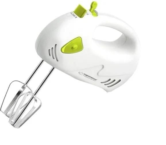 Ручной миксер Esperanza EKM007 G, 150 Вт, 7 скоростей, венчики и крюки для теста (2594806637)