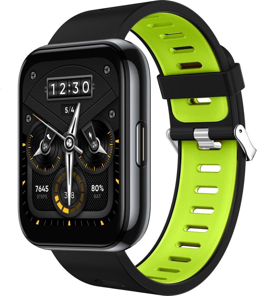 Ремешок Traf для смарт-часов Realme Watch 2/2 Pro Black/Green (37300-4A)