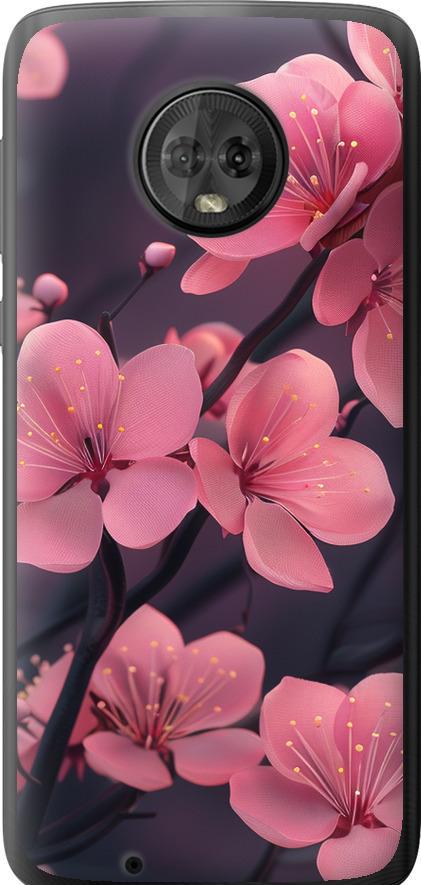 Чехол на Motorola Moto G6 Пурпурная сакура (6075u-982-42517)
