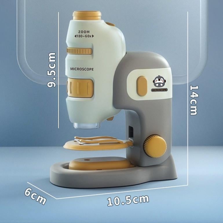 Микроскоп портативный детский для малышей с 180х увеличением (2132707412) - фото 7