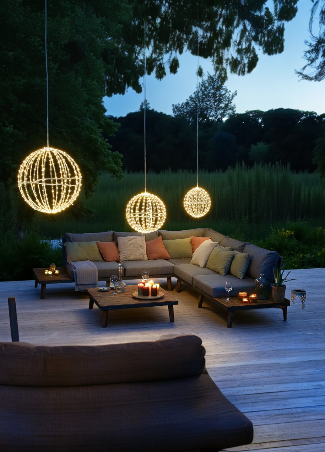 Шар подвесной Livarno Home StarSphere 140 LED с таймером 30 см Теплый белый (7909) - фото 5 Шар подвесной Livarno Home StarSphere 140 LED с таймером 30 см Теплый белый (7909) - фото 5