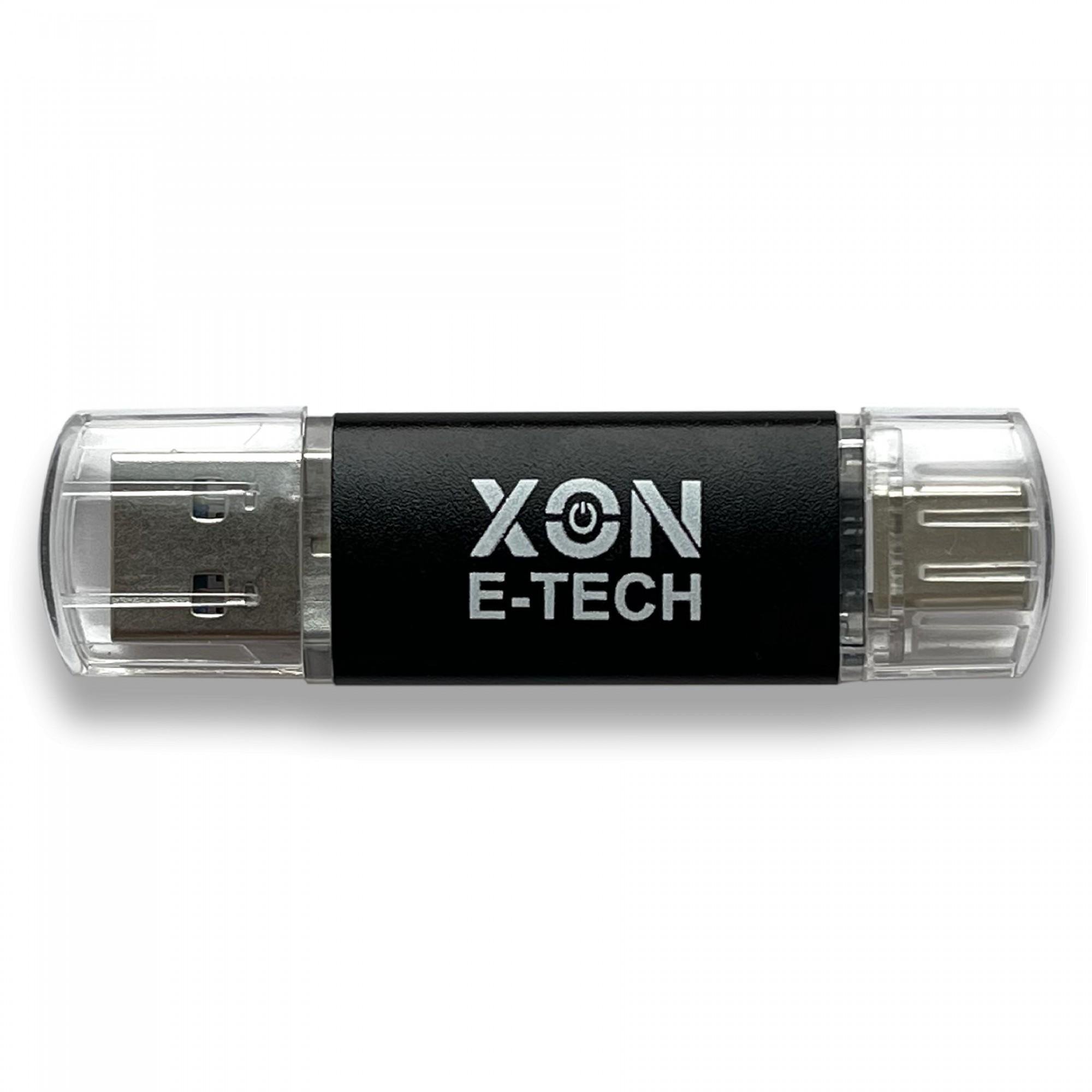 Флеш-память USB XON FlashDrive DuoConnect 256 Гб Черный (FX3DX256MB 7584)