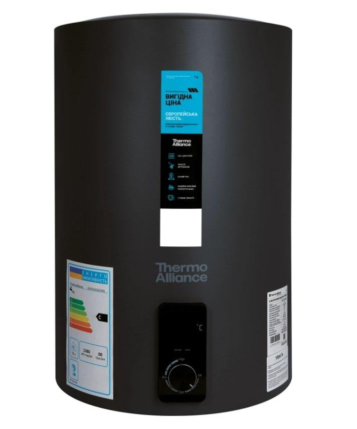 Бойлер цилиндрический Thermo Alliance 2 кВт 80 л вертикальный Черный (D80V20J3-DKВ)