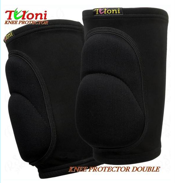 Наколенник для художественной гимнастики Tuloni KPD PL спандекс эластан EVA S 8-12 лет Черный (6936116100767) - фото 3