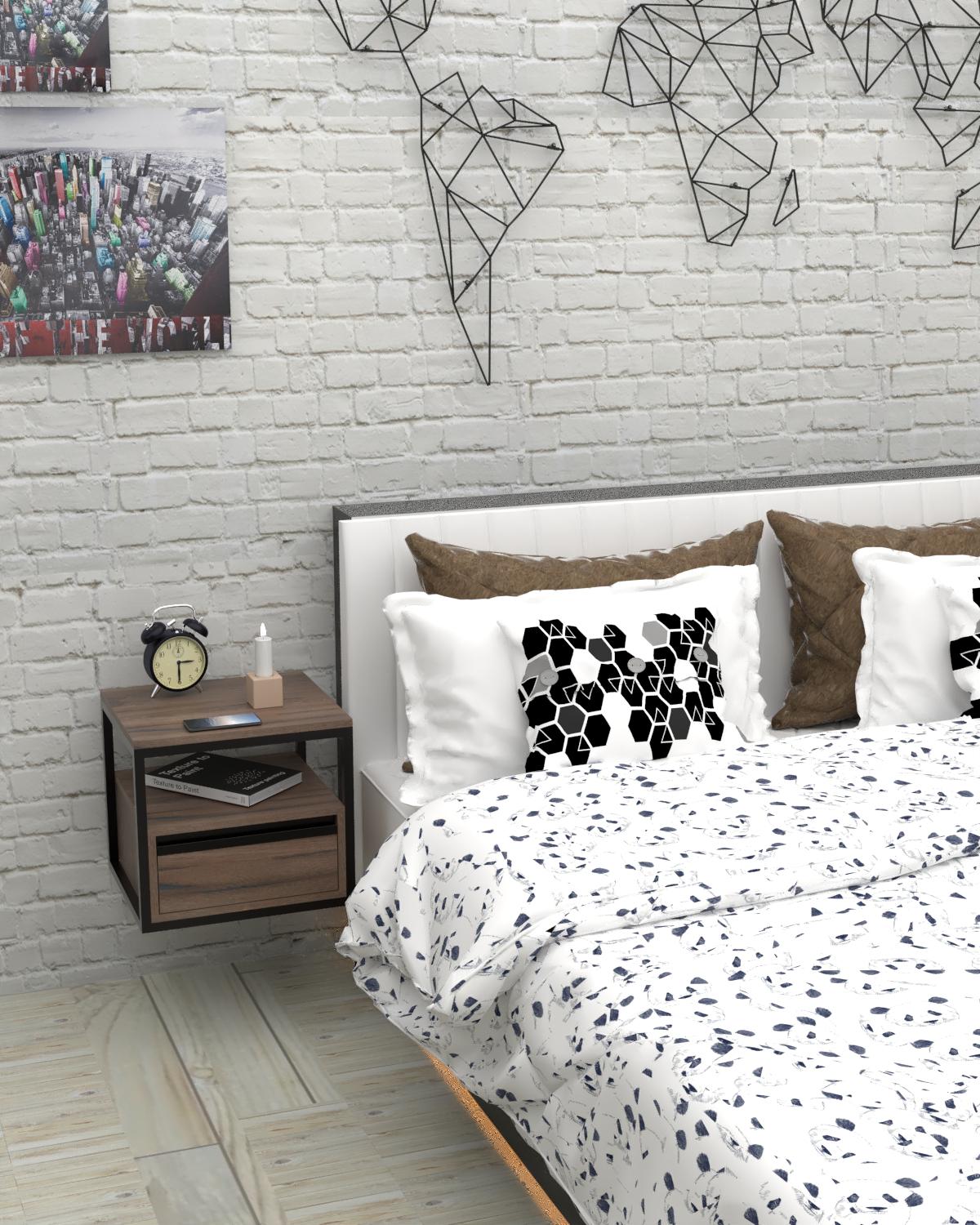 Тумба подвесная EcoLoft Селвин DSP-1449-8 в стиле лофт (34125082)