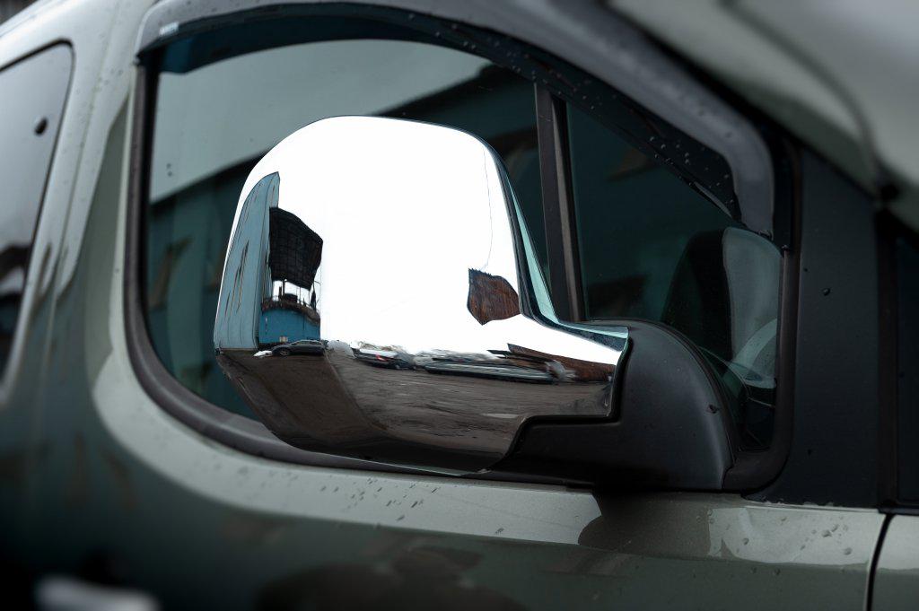 Накладки на зеркала Carmos 2008-2012 для Citroen Berlingo 2008-2018 гг. abs-пластик Хром