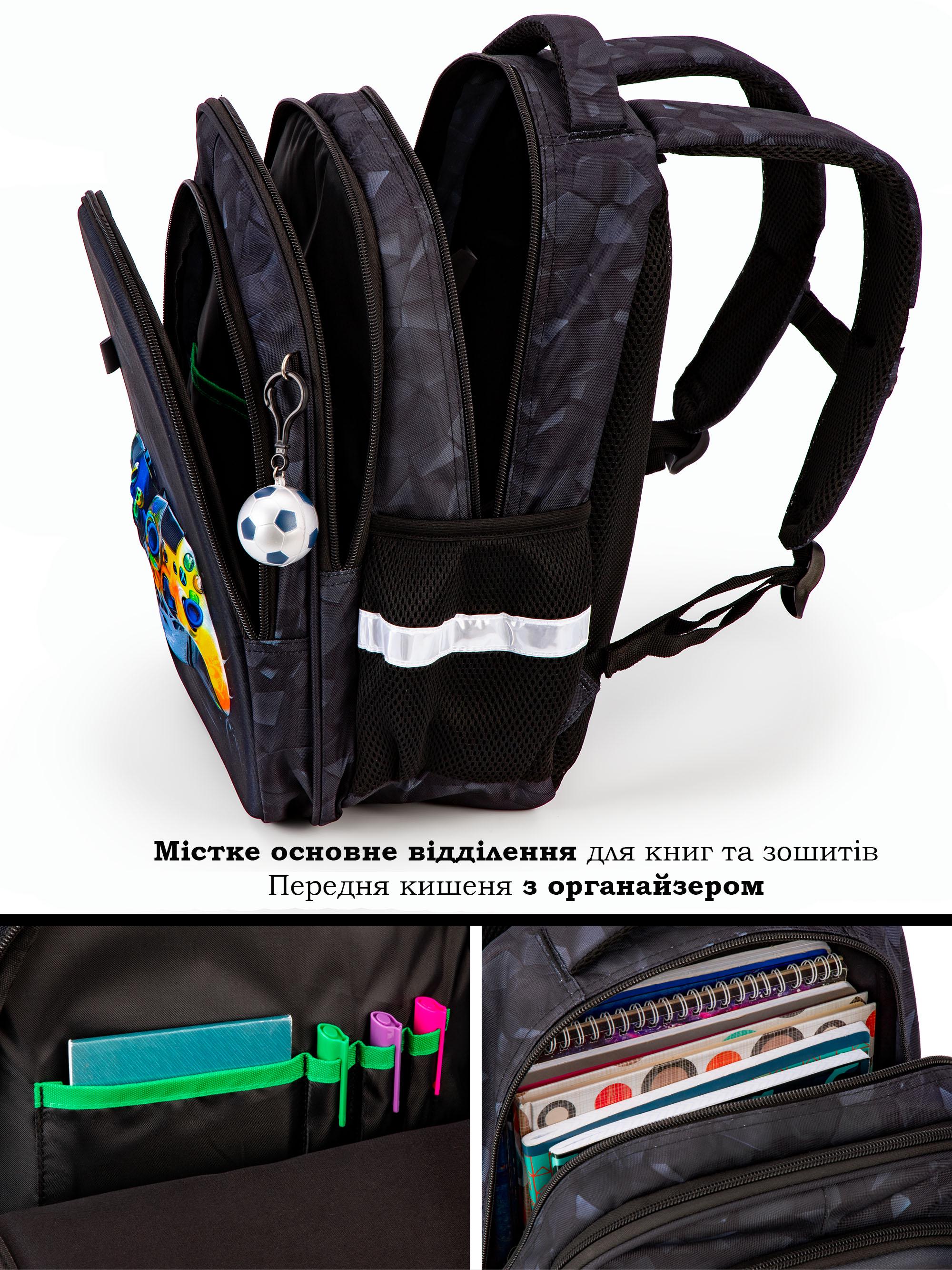 Школьный рюкзак для мальчика School Standard Джостик ортопедический для начальной школы 38х30х18 см (150-21) - фото 4