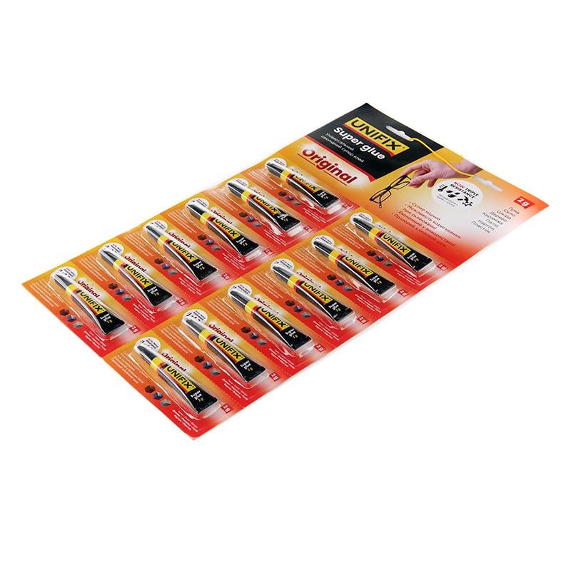 Супер клей Unifix 2 г 12 шт. (940001) - фото 2 Супер клей Unifix 2 г 12 шт. (940001) - фото 2