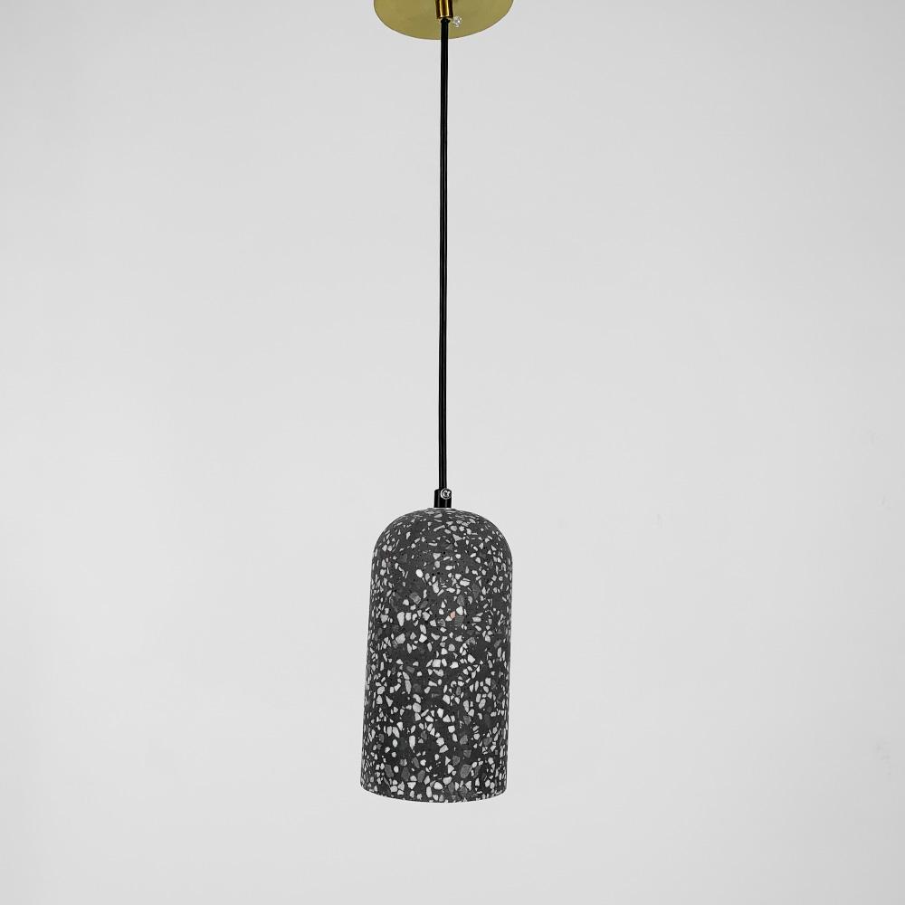Подвес Line.F MJ 166/1 BK Terrazzo Dome с черным бетонным плафоном 18х10 см (3324_6615) Подвес Line.F MJ 166/1 BK Terrazzo Dome с черным бетонным плафоном 18х10 см (3324_6615)