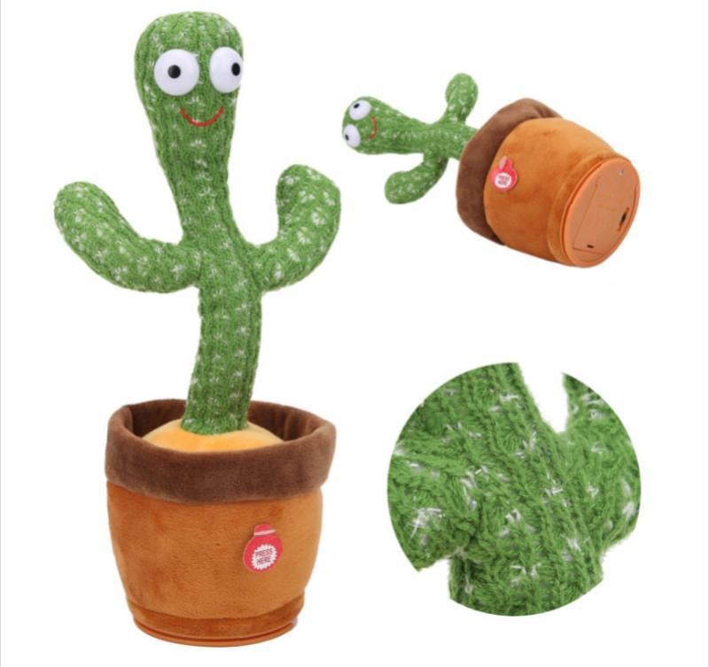 Кактус інтерактивний Dancing Cactus у горщику, що співає 120 пісень із підсвічуванням 34 см (4089a) - фото 3 Кактус інтерактивний Dancing Cactus у горщику, що співає 120 пісень із підсвічуванням 34 см (4089a) - фото 3