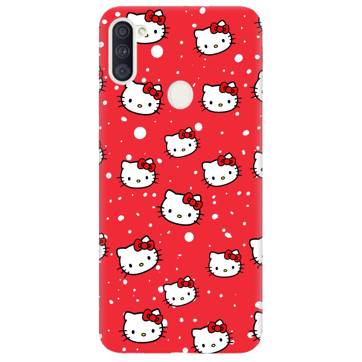 Силиконовый чехол Zorrov для Samsung Galaxy A11 - Hello Kitty (14140060259116441)