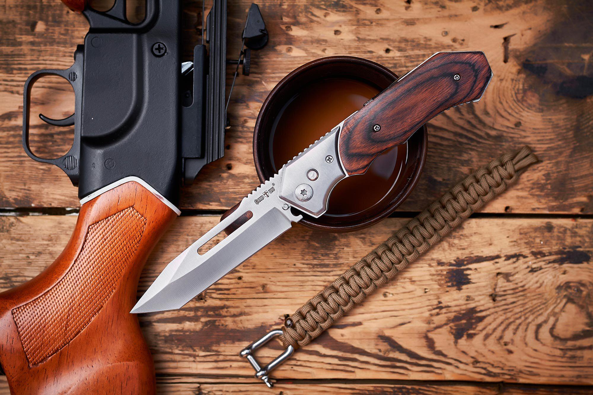 Нож охотничий выкидной Grand Way 110 мм (851A) - фото 2 Нож охотничий выкидной Grand Way 110 мм (851A) - фото 2