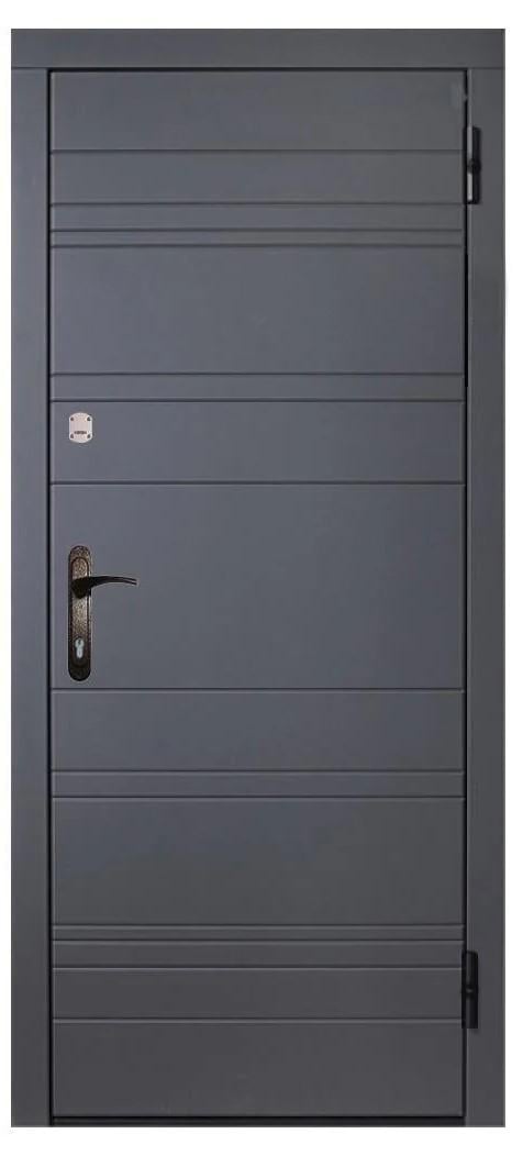 Двері вхідні праві MSM Вулкан 2 замки метал 1,2 мм МДФ Графітовий Двері вхідні праві MSM Вулкан 2 замки метал 1,2 мм МДФ Графітовий