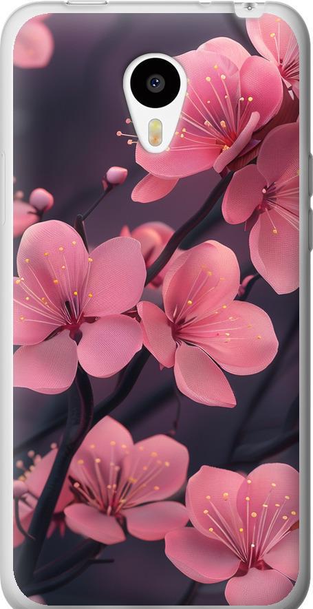 Чехол на Meizu M1/M1 mini Пурпурная сакура (6075u-188-42517)