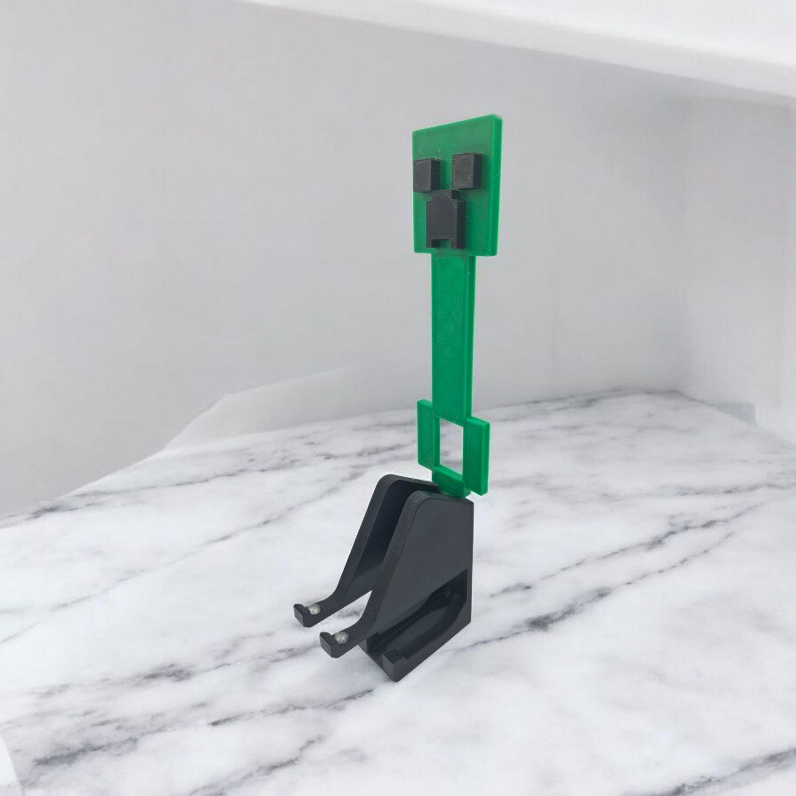 Держатель для геймпада и наушников Minecraft Крипер настенный (0070)