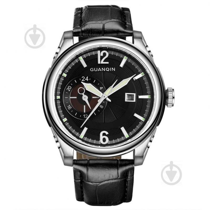 Часы Guanqin GS19027 CL Silver-Black-Black (GS19027SBB)