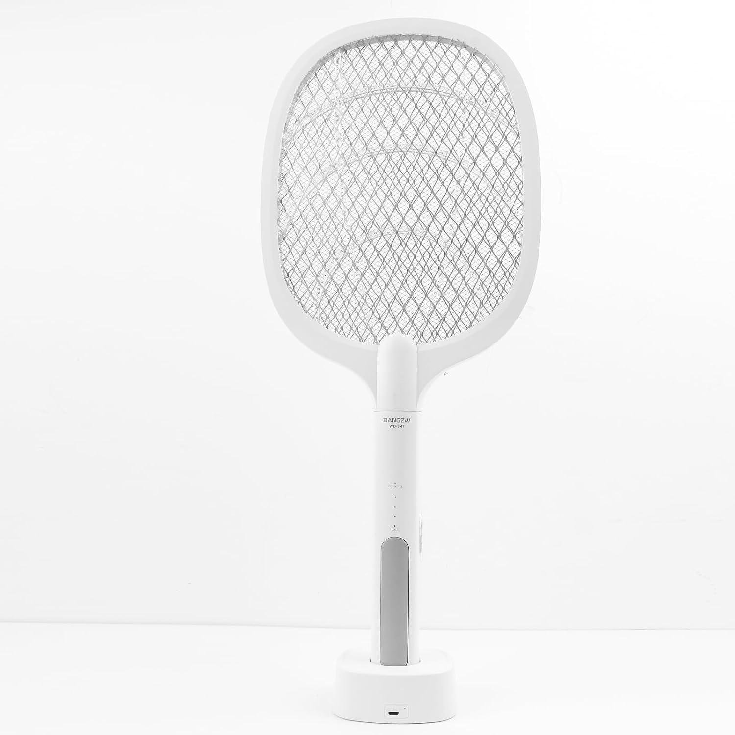 Мухобійка-ракетка від комарів і мух на підставці електрична USB + на акумуляторі Mosquito Swatter (MX-00009245) - фото 6 Мухобійка-ракетка від комарів і мух на підставці електрична USB + на акумуляторі Mosquito Swatter (MX-00009245) - фото 6