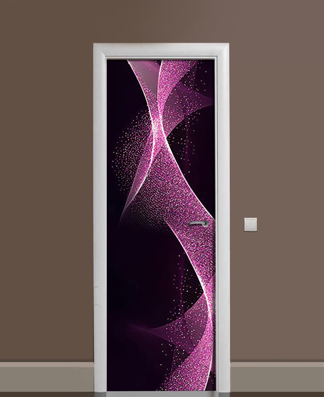 Наклейка 3D на двери Zatarga Невидимые звуки виниловая 650х2000 мм (1323452701)