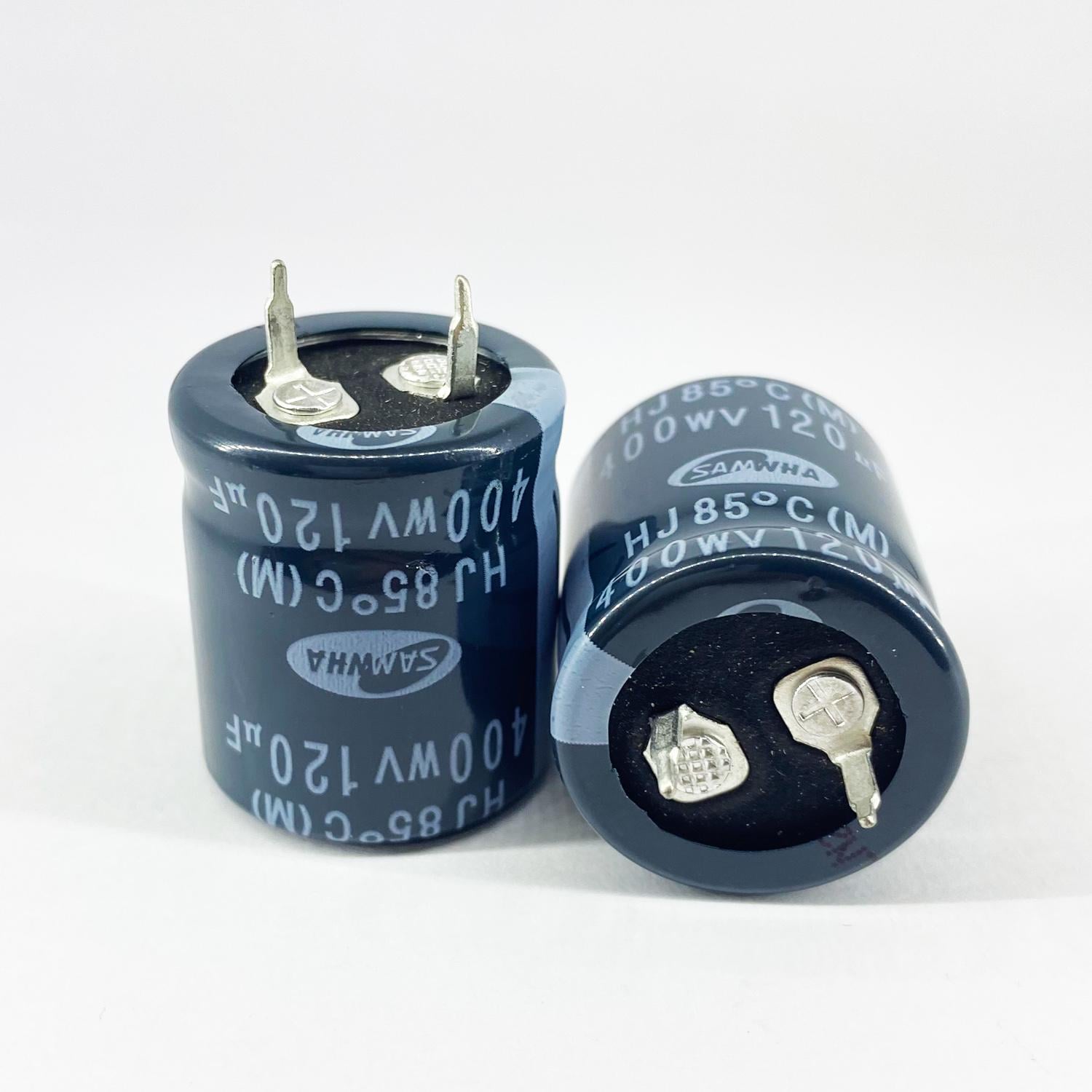 Электролитические конденсаторы Samwha 120 мкф 400V 22x25 мм 85 °C (5403)