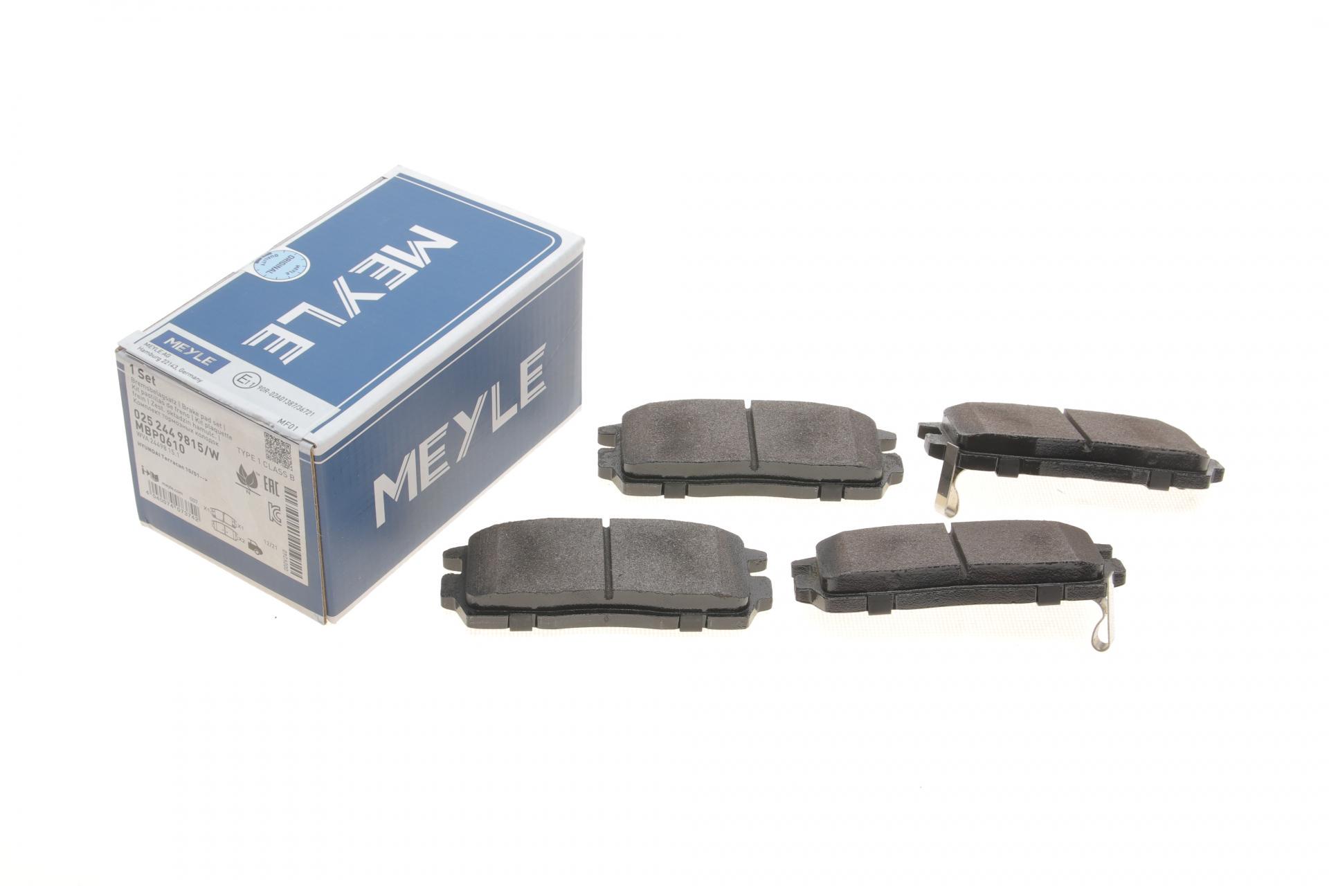 Колодки гальмівні задні Meyle для Opel Antara/Chevrolet Captiva 06- (025 244 9815/W)