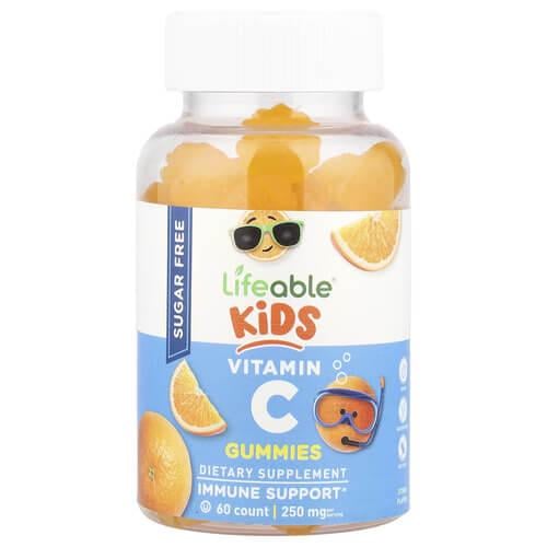 Витамин С для детей Lifeable Kids Vitamin C Sugar Free 250 мг 60 жевательных конфет (LFB-73088)