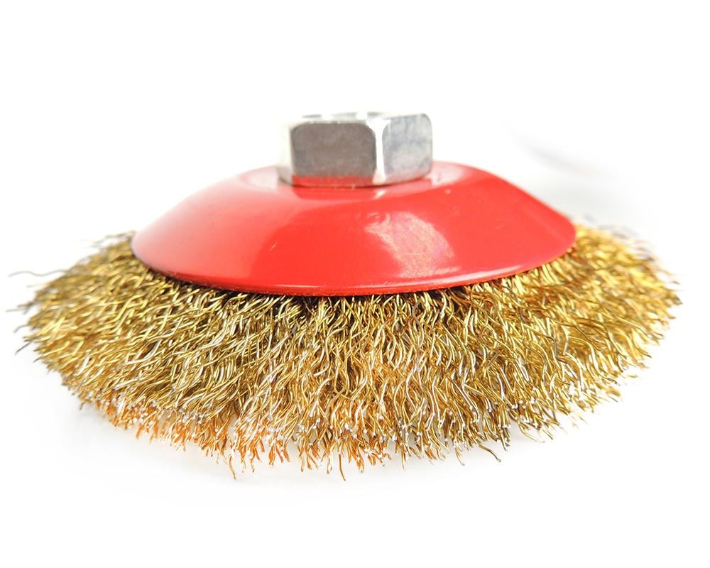 Щітка металева Blackstar М14 для КШМ тарілка м'яка 115 мм (60-50115) Щітка металева Blackstar М14 для КШМ тарілка м'яка 115 мм (60-50115)