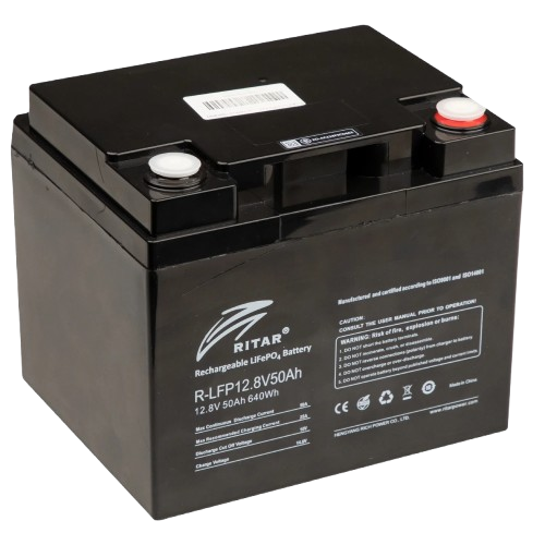 Акумуляторна батарея для ДБЖ LiFePO4 Ritar R-LFP12,8V50AH 12,8V 50Ah Black (27918656)